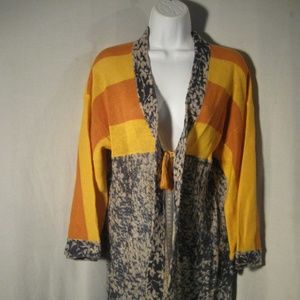 Anthro Maple Redonda Linen/Cotton Cardigan S